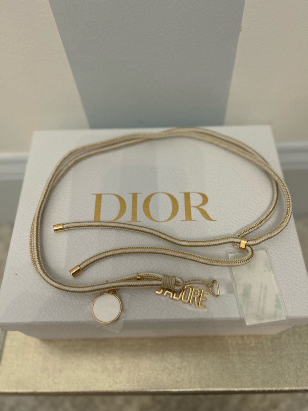 Dior GWP Gold and Cream J'Adore Phone Accesory